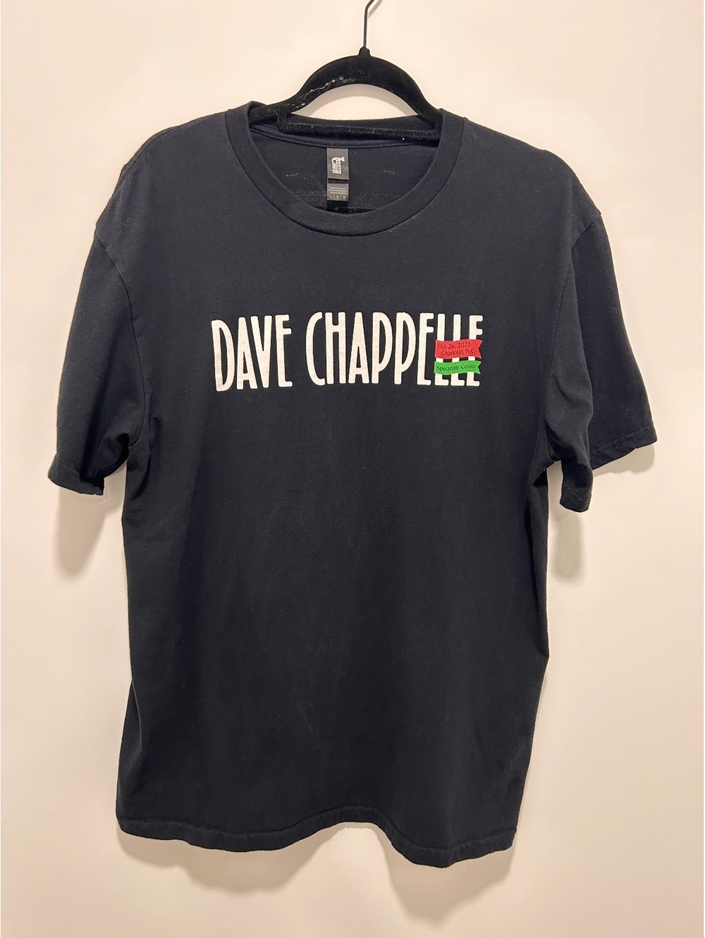 Dave Chappelle Spectrum Center Concert T-Shirt 2023 Black G5